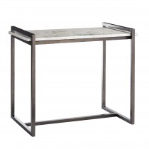 Metal and Marble Side Table